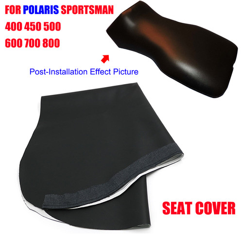 Black Seat Cover For Polaris Sportsman 2005-2013 ATV 400 450 500 600 700 800 - Picture 1 of 7