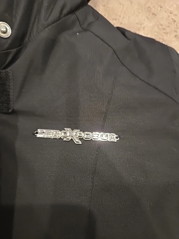 Дети девочек ZeroXposur черный и розовый съемный вкладыш толщиной зимняя куртка размер 7/8 - Изображение 3 из 4