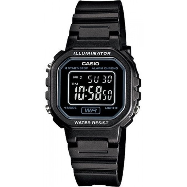 digital watch with light