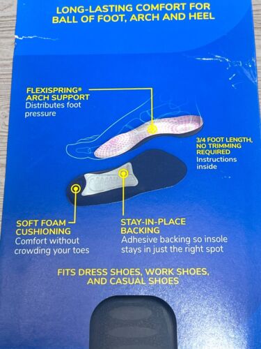 Suole da donna Dr. Scholl's Tri-Comfort taglia 6-10, 3/4 taglia 1 paio ~ Nuove - Foto 3 di 4