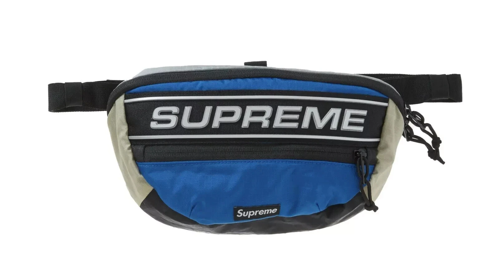 EN MAIN   Sac taille logo 3D suprême bleu FW23   NEUF