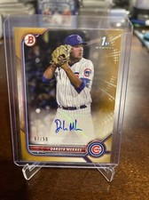 2022 Bowman Prospects Dakota Mekkes Gold Auto BBB 7/50 SSP Cubs PPA-DM