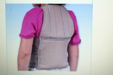 FLA Ortho Soft Form Back Posture Control Brace Pediatric  Youth sizes Beige