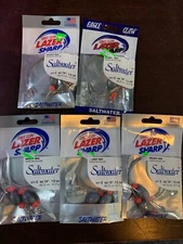 READY RIG 18" 1/2oz. 2-pack Lot x5pks Eagle Claw Lazer Sharp