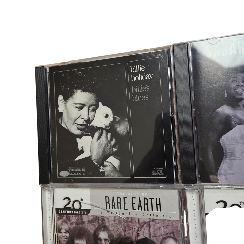 Lot of 4 Jazz Rock CDs - Billie Holiday, Sarah Vaughan, Rare Earth, Chuck Berry Foto 3 de 4