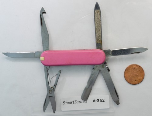 Victorinox MiniChamp Original Swiss Army knife (pink). Used, very good #A352 - Picture 4 of 6