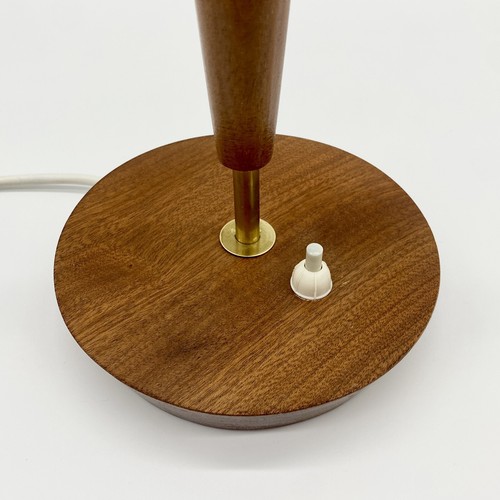 Vintage Teak Wooden Table Lamp Base Mid-Century Modern c1960s MCM Modernist - Picture 3 of 10