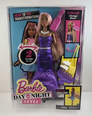 Barbie Day To Night Head To Toe Transformation Doll, African