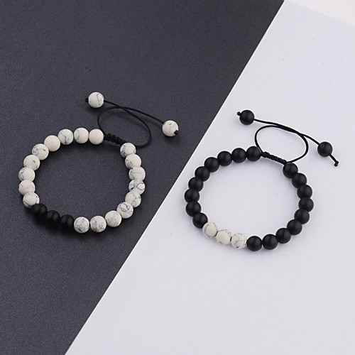 2PCS Distance Bracelets Lovers Friends Gift His Hers Couples Anniversary Gifts - Picture 14 of 20