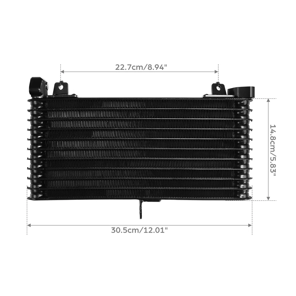 Radiador enfriador de aceite de motor negro apto para Suzuki Hayabusa GSX1300R 2008-2020 Foto 4 de 4