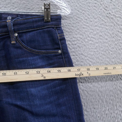 Adriano Goldschmied Womens The Stevie Straight Cuff Jeans 26 Blue Dark Low Rise - Picture 9 of 15