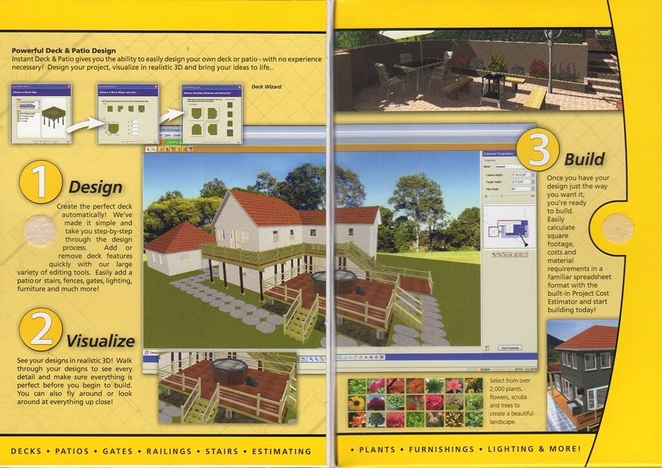 Turbo Floorplan Instant Deck & Patio v12 (PC-CD, 2007) 2000/XP/Vista -NEW in BOX - Image 2 of 2