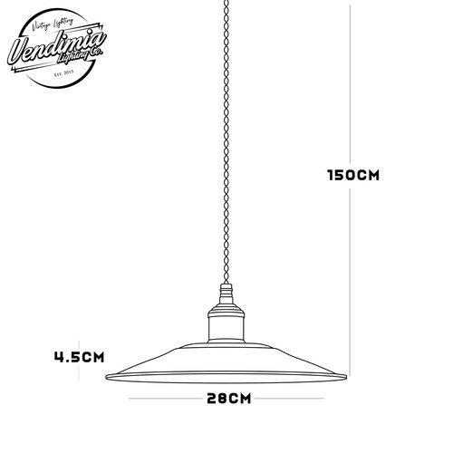 Factory Green Classic Vintage Industrial Factory Enamel Light Shade Pendant - Picture 24 of 39