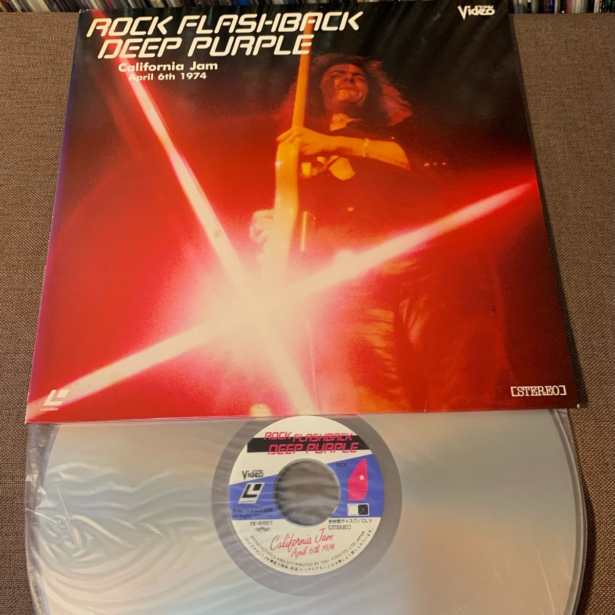 DEEP PURPLE Rock Flashback California Jam JAPAN Laser Disc LD TE