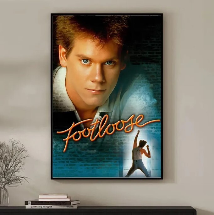 Retro Footloose Movie Poster Wall Art for Home Decor