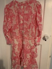Love Shack Fancy Pink Dress Size 6 Uk Size 10 Gorgeous !