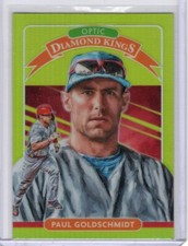 2020 Donruss Optic Lime Green Prizm Diamond Kings #25 Paul Goldschmidt Cardinals