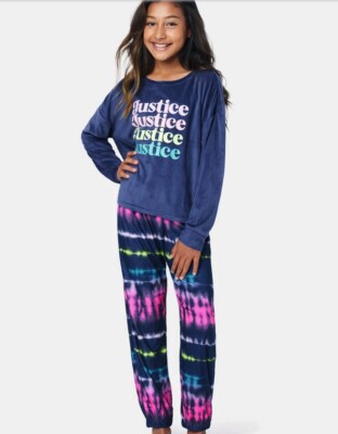 Purple Tie Dye Pyjamas Christmas Pajamas Girls Tie Dye Pajamas NWT