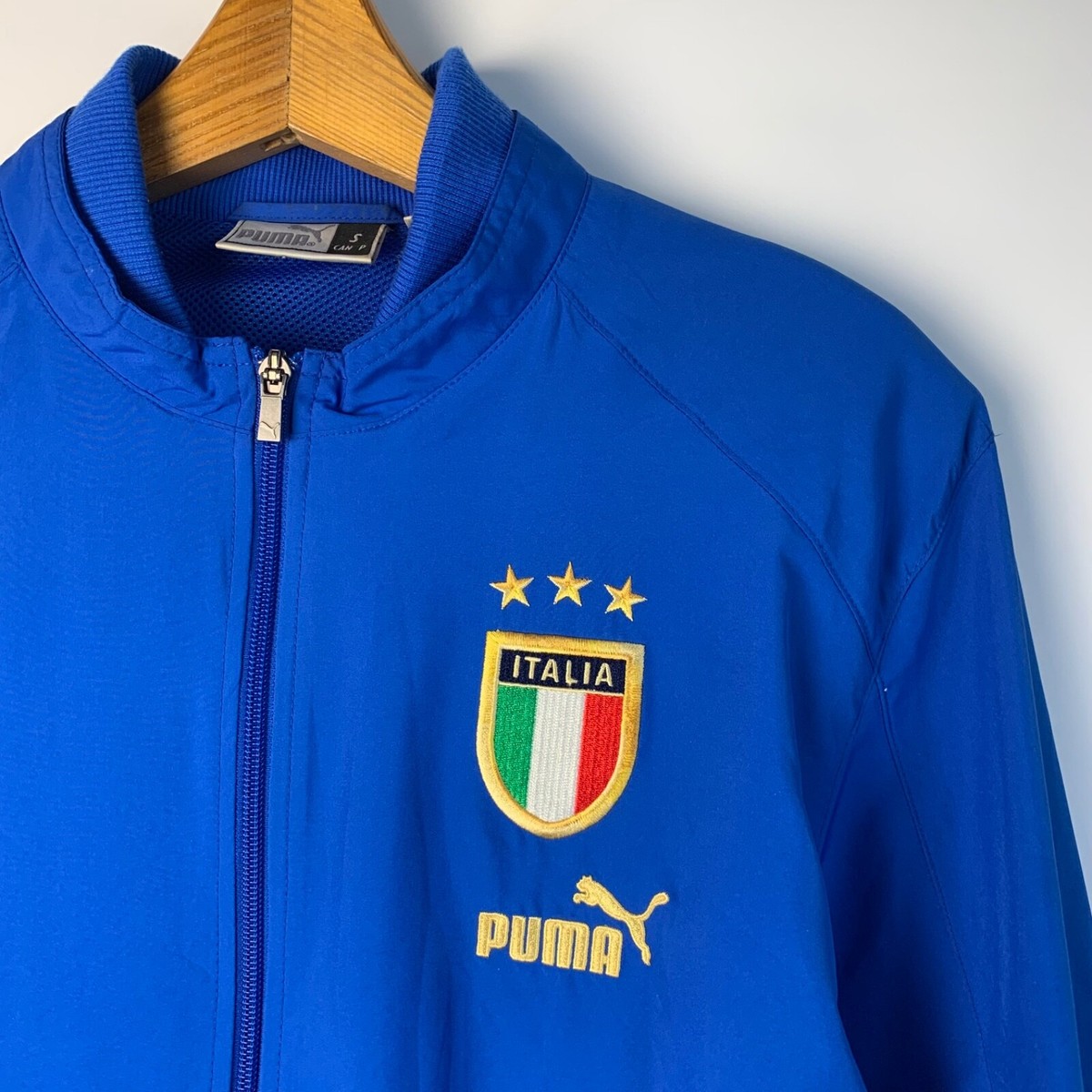 ITALY 2004 2006 PRE MATCH FOOTBALL SOCCER TRACK JACKET PUMA sz S