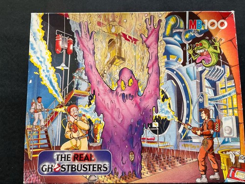 The Real Ghostbusters 100 Piece Jigsaw Puzzle - Vintage 1988 - MB Games Complete