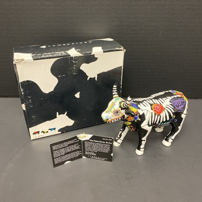 Cow Parade Figurine Miss Fiesta Bones Bovine 7337 Tag & Box 2004