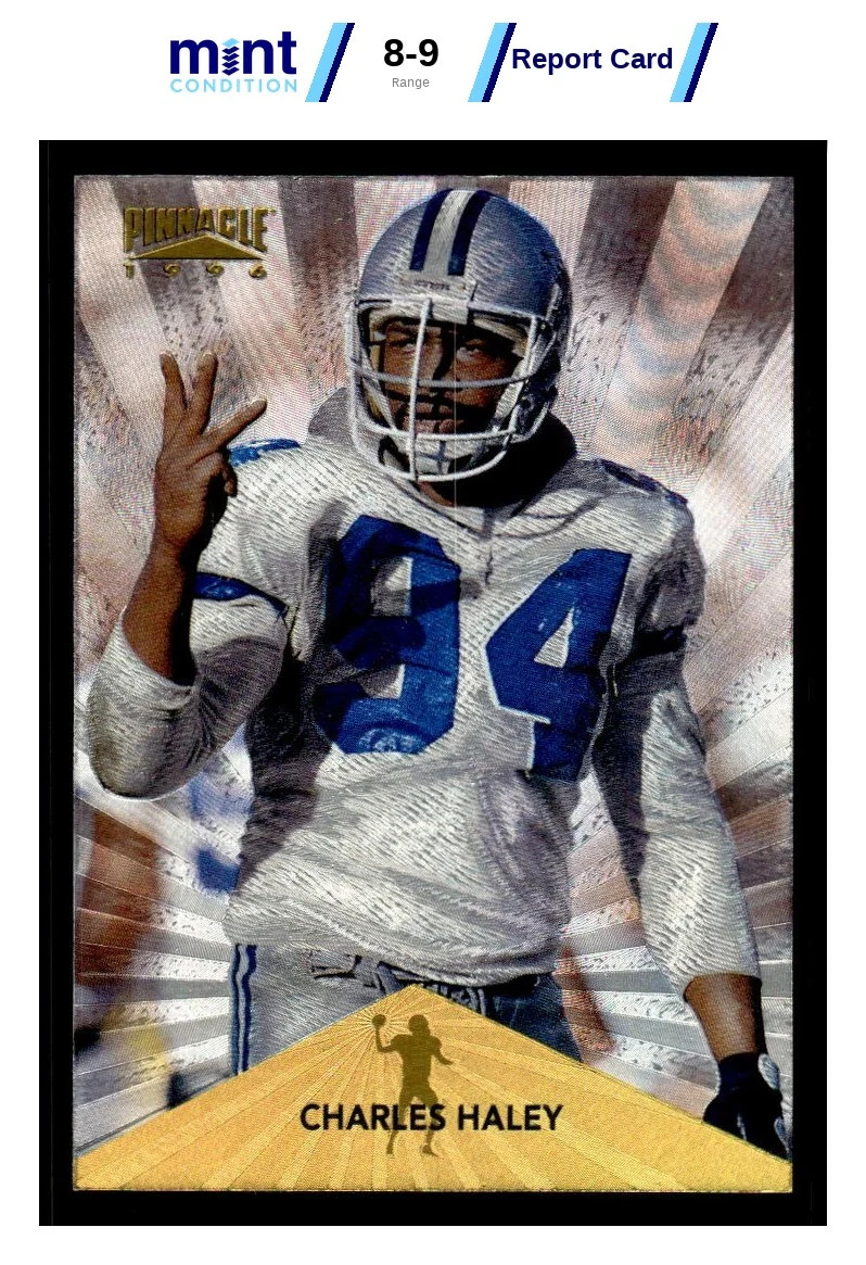 1996 PINNACLE CHARLES HALEY 16 MINT MCG 9 TROPHY COLLECTION DALLAS COWBOYS
