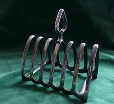 Seltener Mappin & Webb Silberteller Toastständer markiert BTC - Transport Eisenbahn Hotels