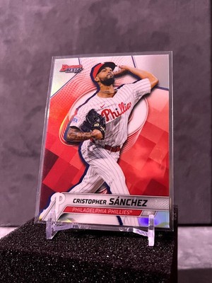 Cristopher Sanchez 1st Bowman! 2025 Bowman's Best #67 Refractor Phillies Rookie
