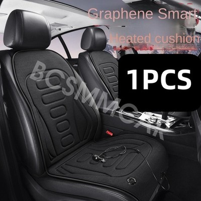 Car Driver Side Heating Seat Cover Cushion Protector Winter Warmer 12V/24V