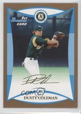 2008 Bowman Draft Prospects Gold Dusty Coleman #BDPP46 0a1
