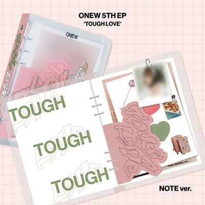 ONEW TOUGH LOVE 5th EP Mini Album NOTE Ver/Mini CD+Book+Photo+2 Card+Pouch+GIFT
