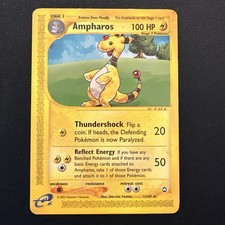 Pokemon TCG. Ampharos 001/147 Aquapolis Regular. WoTC Era. Vintage.