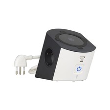 Multipresa Desktop Caricatore Wireless 15W Prese USB A+C 2 Schuko BTicino 