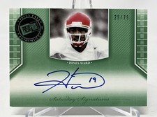 Hines Ward 2011 Press Pass Saturday Signatures Green Autograph #'d /75 STEELERS