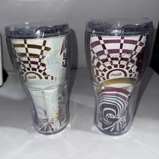 Coca Cola Royal Carribean Drinking Cup Set Of 2 Tumbler Collectors Piece 2012