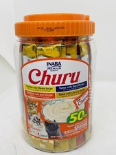 INABA Churu Cat Treats Tuna Chicken Varieties - 50 Tubes Expiration: 3/26
