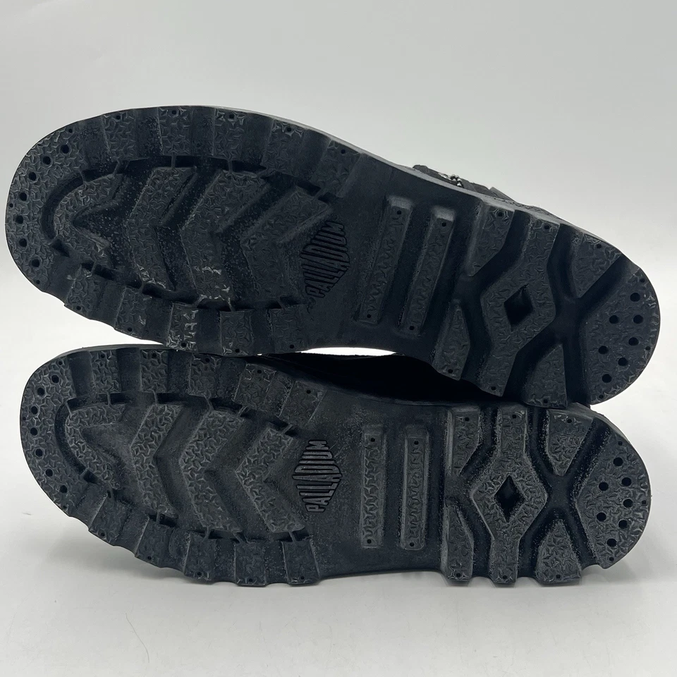 Botas negras holgadas de paladio para mujer talla 7 de lona 92353 060 M NUEVAS Foto 4 de 4