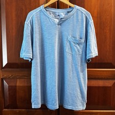 Tommy Bahama Beach Fade Abaco Tee Blue Infinity Pool Pocket Shirt NWT Size XL