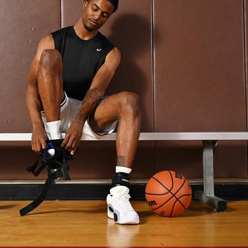 Tobillera negra A2-DX para deportes - Soporte de tobillo deportivo transpirable para hombres... Foto 3 de 3