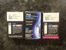 (3) TRUE Metrix Self Monitoring Blood Glucose Test Strips 50 Count Exp 04-2025
