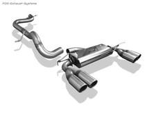  Duplex Racinganlage ab Kat VW Beetle + Cabrio Typ 5C 1.2 Starrachse je 2x90