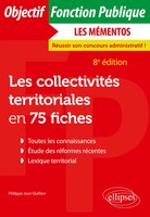 Les CollectivitéS Territoriales En 75 Fiches Philippe-Jean Quillien Taschenbuch
