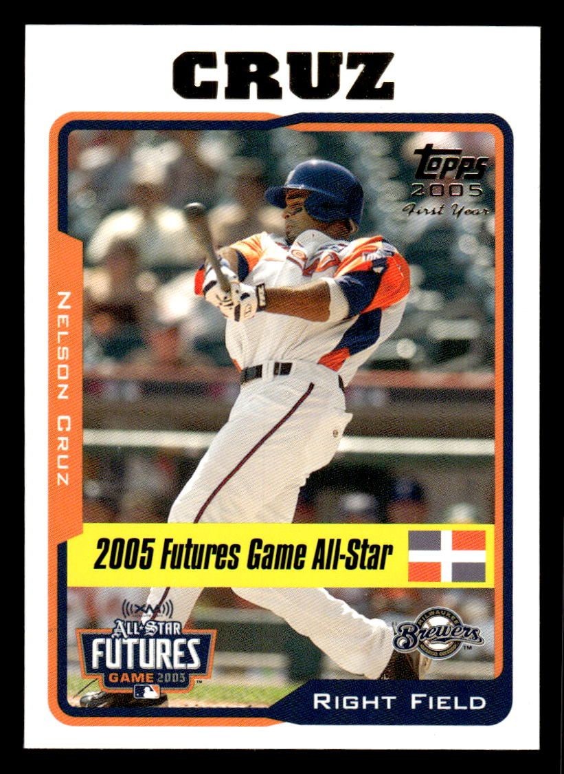 2005 TOPPS UPDATES & HIGHLIGHTS NELSON CRUZ UH206 RC MINT MILWAUKEE BREWERS