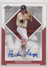 2016 Leaf Perfect Game National Showcase Red 4/5 Brendan Murphy #BA-272 Auto a8x