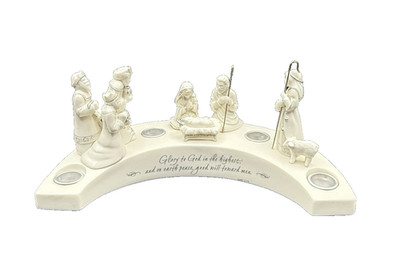 2004 Hallmark ''O Come, Emmanuel'' Nativity Advent Candle Holder - Read