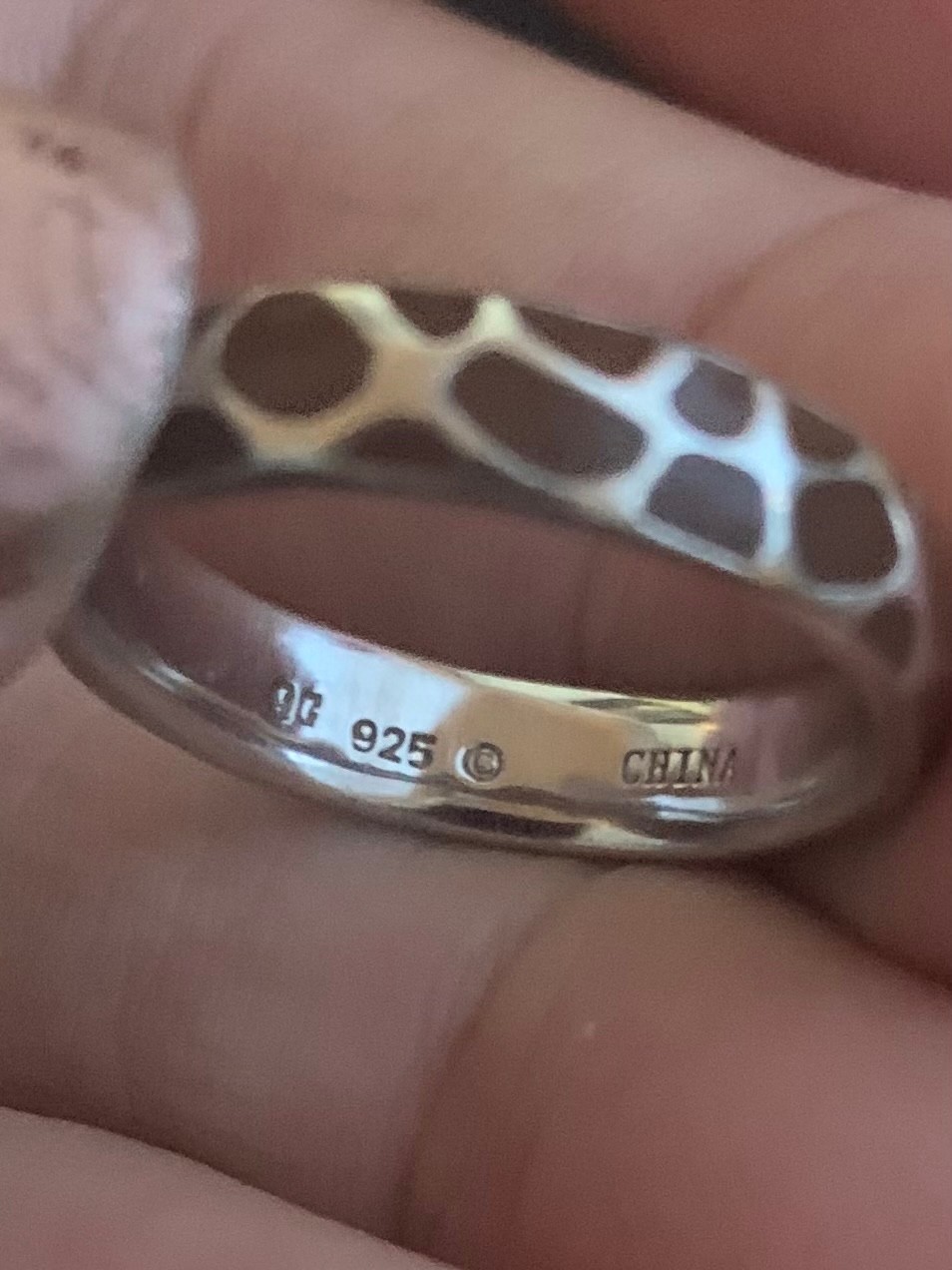 Sterling Silver 925 Stackable Polished Enameled B… - image 4