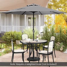 Outdoor Patio Umbrella Modern Table Umbrella w/8 Heavy Duty Ribs Sun-proof