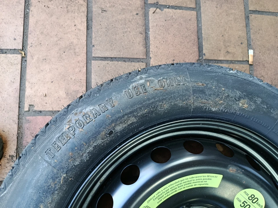 Mercedes W209 W203 Notrad Felge Stahlfelge 125/90 R16 3,5x16 ET17 2094000402 - Bild 4 von 4