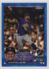 2023 Topps Chrome Logofractor Edition Blue Refractor 20/150 Ezequiel Tovar v9t