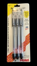 NEW Vintage Pentel R.S.V.P. Black BK90BP3-A 06991 USA Fine Line Ball Point Pens